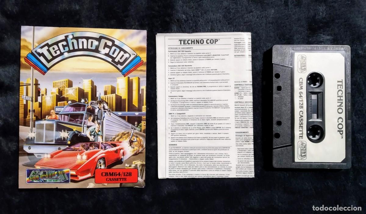 Videojuegos y consolas: TECHNO COP (TECHNOCOP). GREMLIN GRAPHICS. COMMODORE 64 C64 - Foto 4