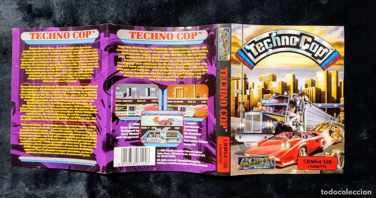Videojuegos y consolas: TECHNO COP (TECHNOCOP). GREMLIN GRAPHICS. COMMODORE 64 C64 - Foto 5