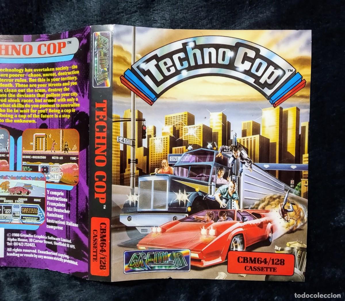 Videojuegos y consolas: TECHNO COP (TECHNOCOP). GREMLIN GRAPHICS. COMMODORE 64 C64 - Foto 6