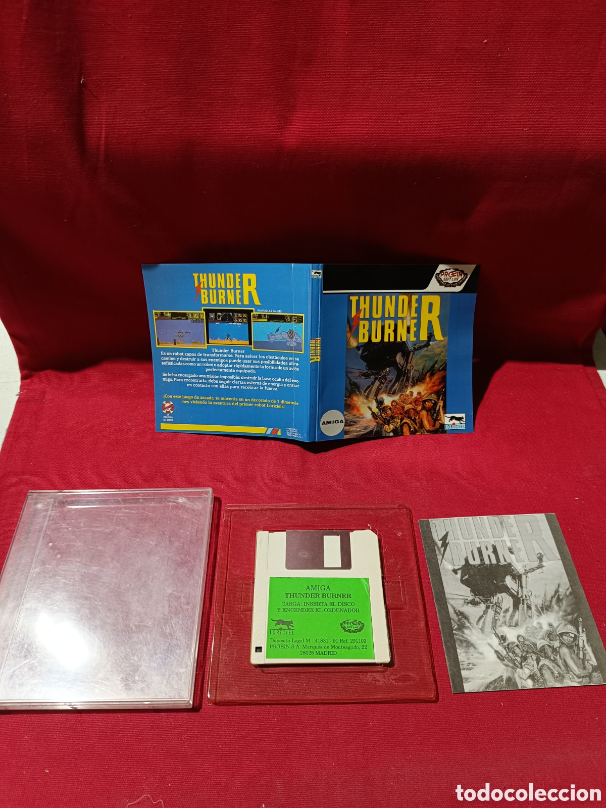 Videojuegos y consolas: Juego para COMMODORE AMIGA THUNDER BURNER - Foto 1
