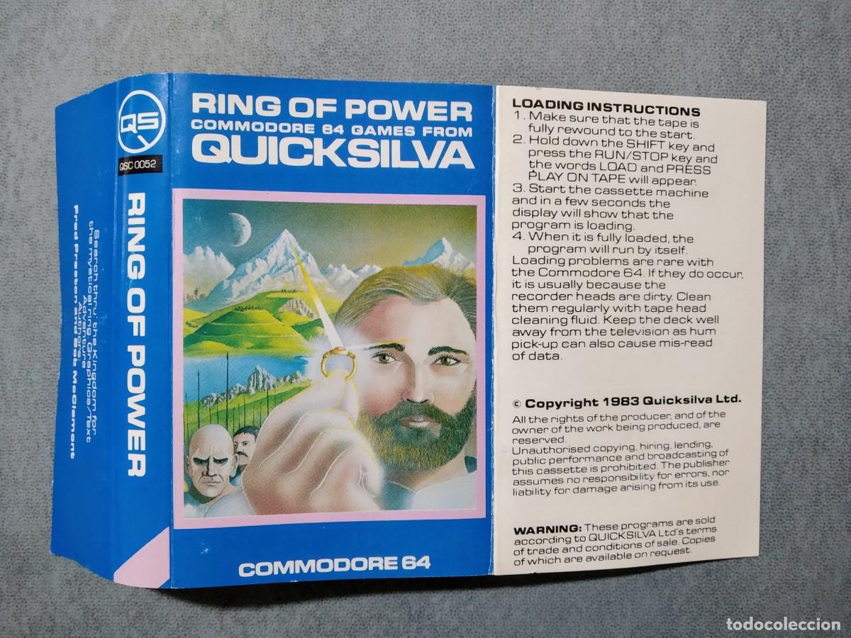 Videojuegos y consolas: RING OF POWER. QUICKSILVA. COMMODORE 64 C64. &iexcl;FUNCIONANDO! - Foto 4