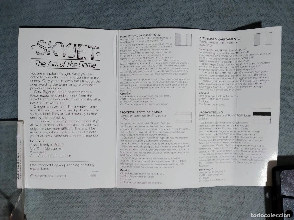 Videojuegos y consolas: SKYJET. MASTERTRONIC. COMMODORE 64 C64. &iexcl;FUNCIONANDO! - Foto 6