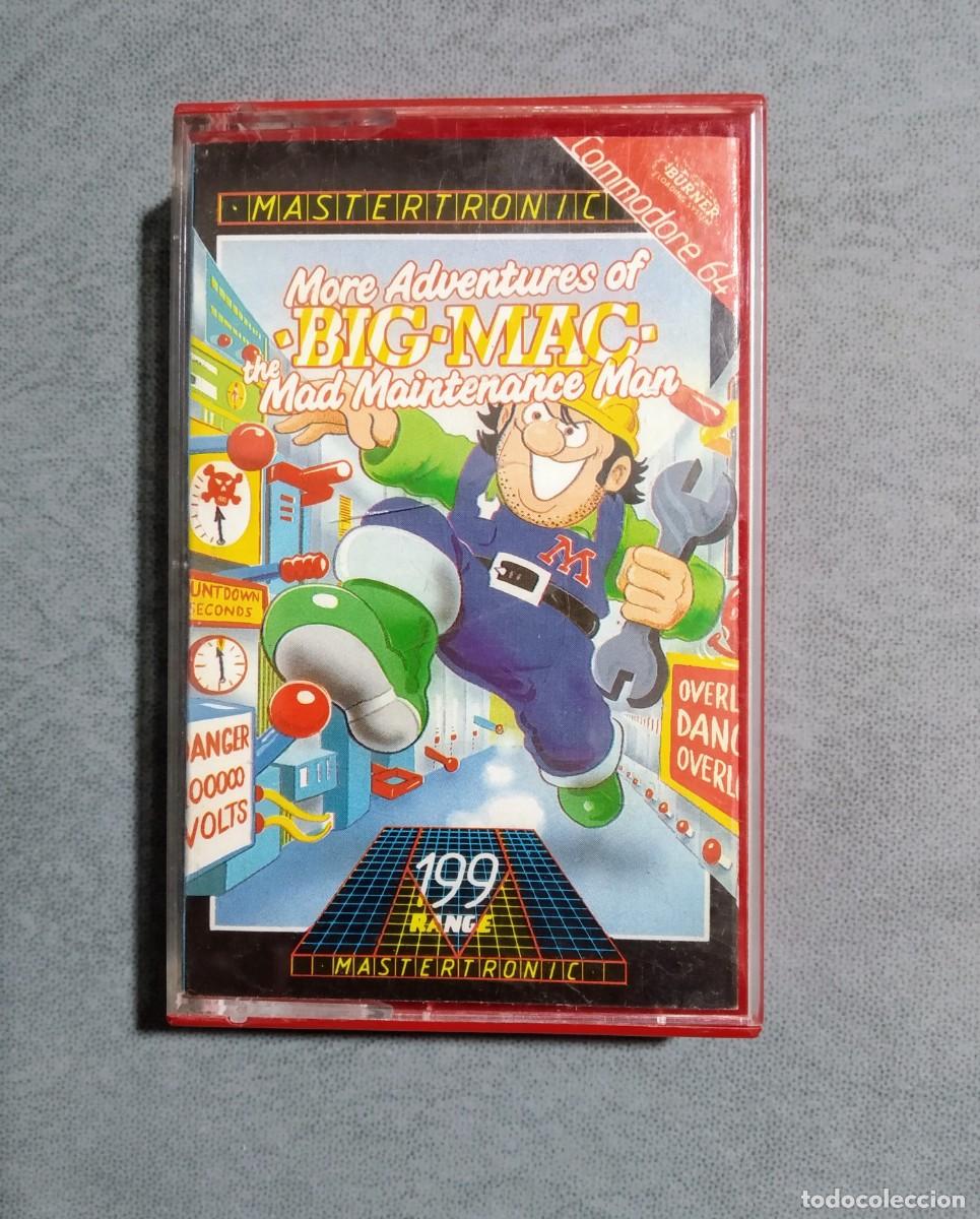 Videojuegos y consolas: BIG MAC: THE MAD MAINTENANCE MAN. MASTERTRONIC. COMMODORE 64 C64. &iexcl;FUNCIONANDO! - Foto 1
