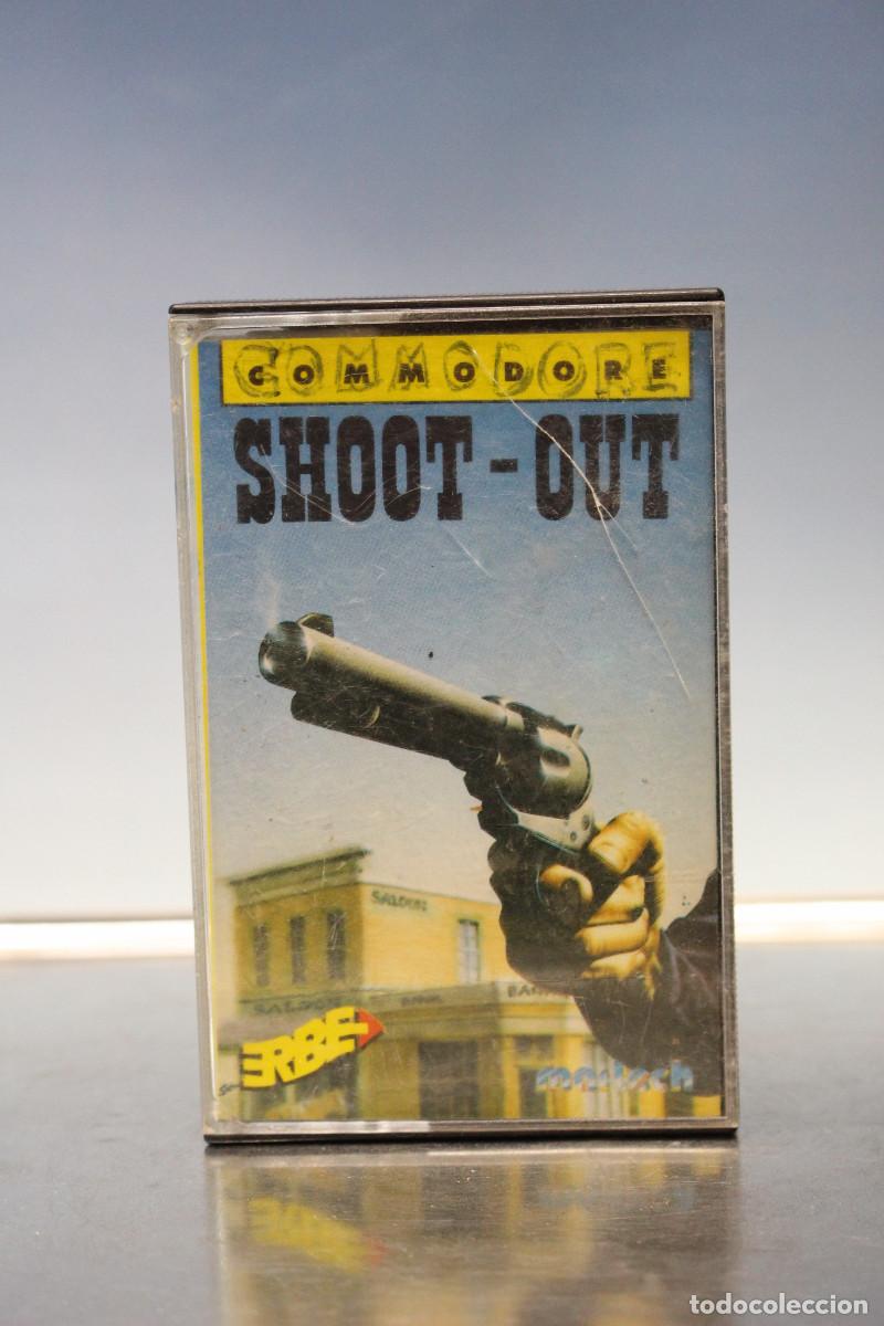 Videojuegos y consolas: Commodore. Juego Shoot - Out. Erbe, 1988. Cinta, cassette. - Foto 1