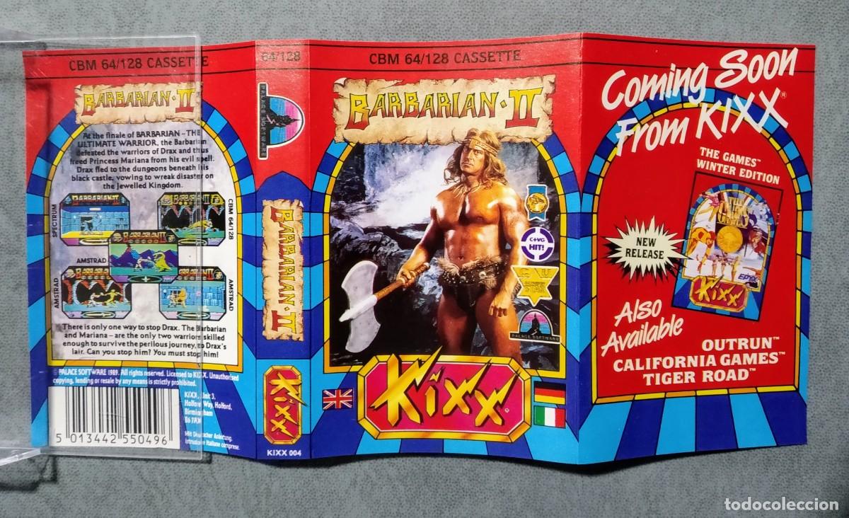 Videojuegos y consolas: BARBARIAN II (KIXX). PALACE SOFTWARE. COMMODORE 64 C64. &iexcl;FUNCIONANDO! - Foto 5