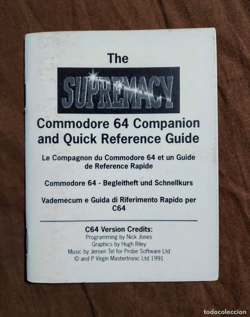 Videojuegos y consolas: SUPREMACY. MELBOURNE HOUSE. COMMODORE 64 C64. &iexcl;FUNCIONANDO! - Foto 13