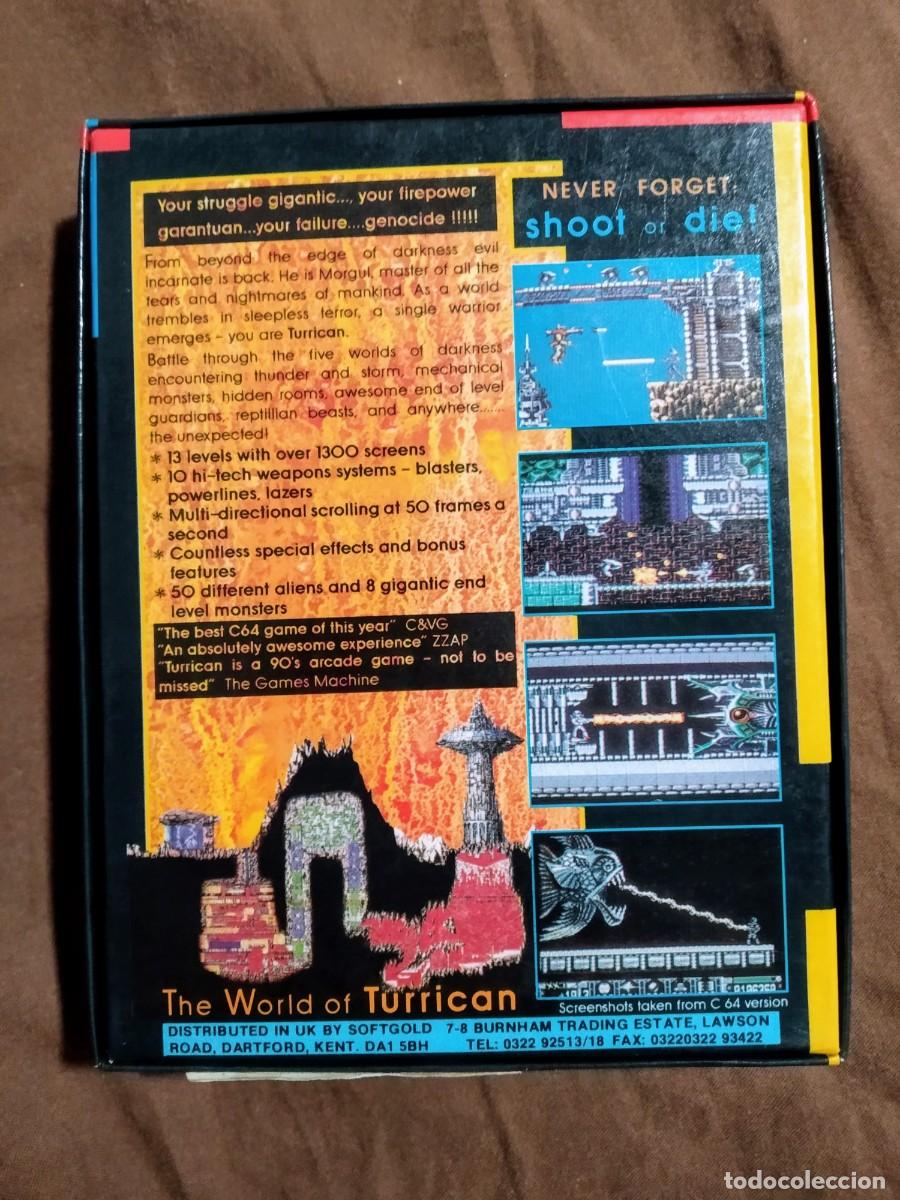 Videojuegos y consolas: TURRICAN. RAINBOW ARTS. COMMODORE 64 C64. &iexcl;FUNCIONANDO! - Foto 2