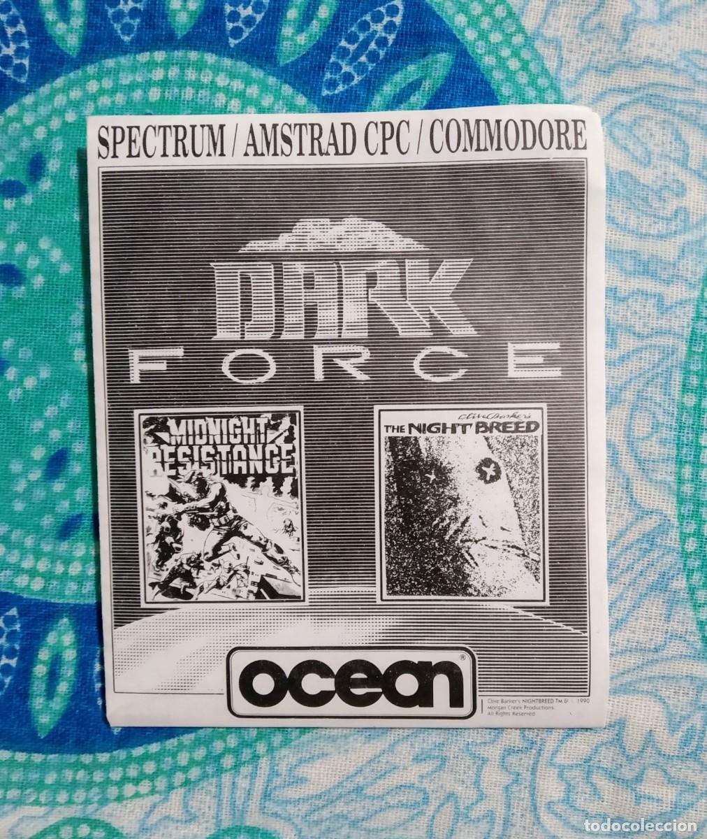 Videojuegos y consolas: DARK FORCE (NIGHT BREED: THE ACTION GAME Y MIDNIGHT RESISTANCE). COMMODORE 64 C64. &iexcl;FUNCIONANDO! - Foto 9