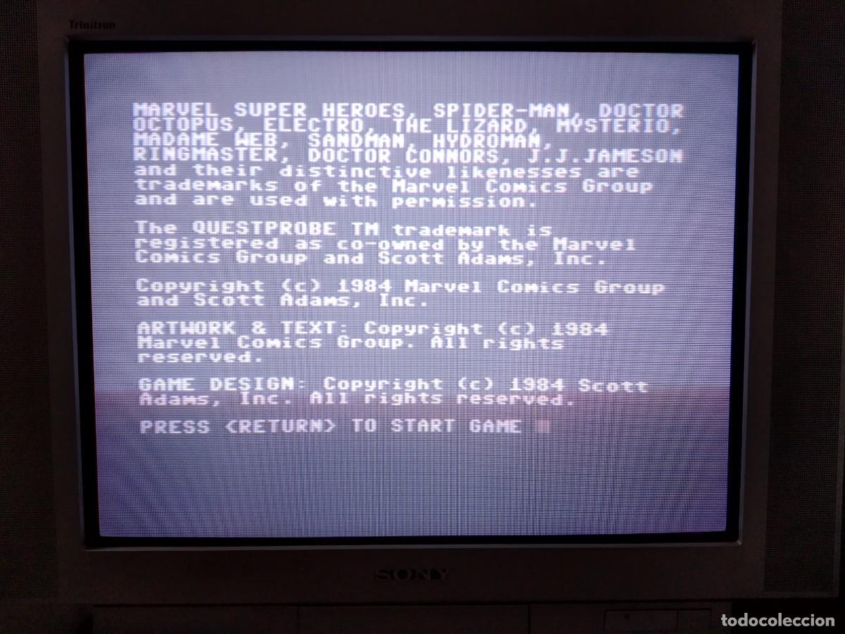 Videojuegos y consolas: QUESTPROBE FEATURING SPIDER-MAN SPIDERMAN. COMMODORE 64 C64. &iexcl;FUNCIONANDO! - Foto 12