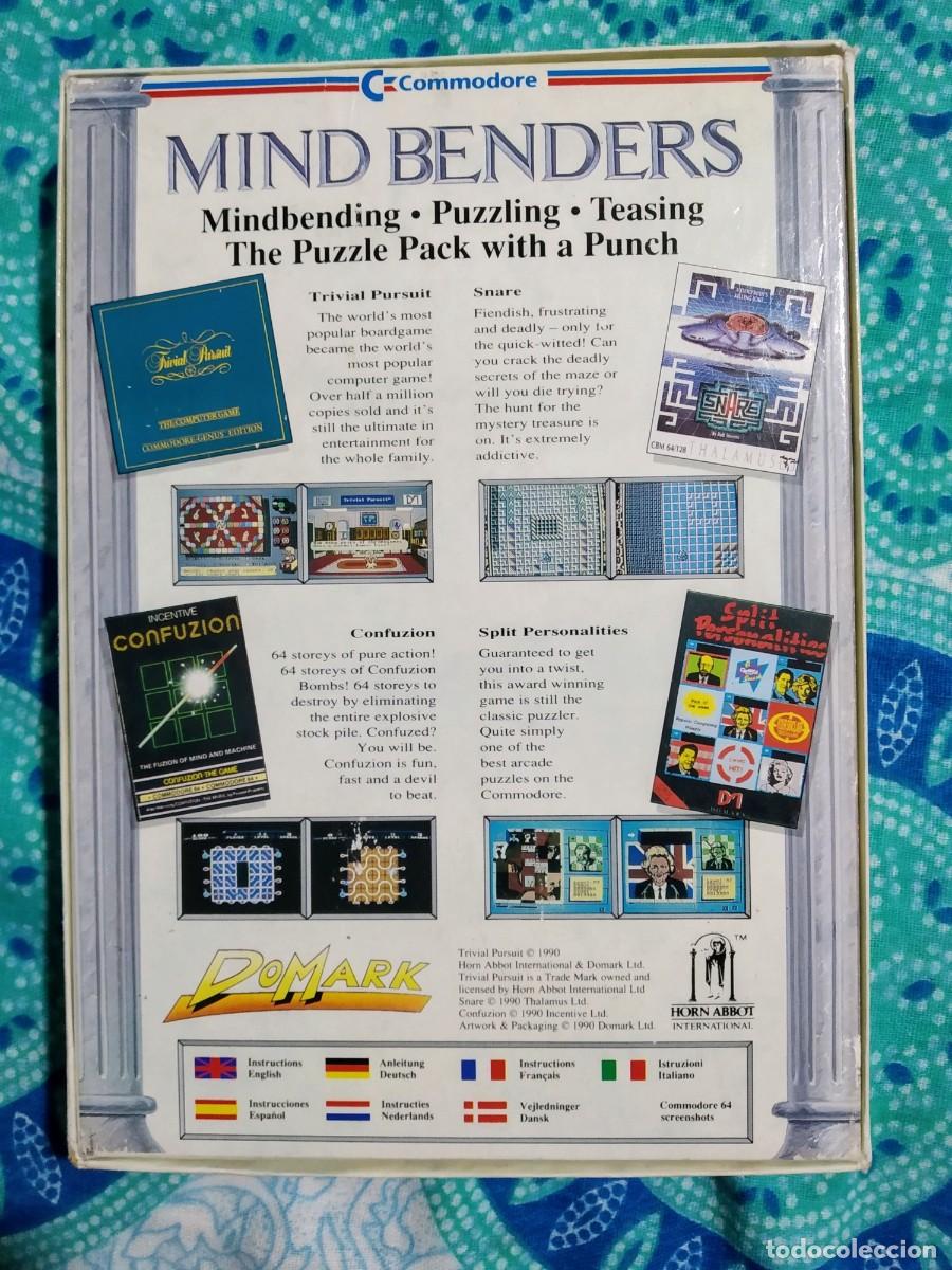 Videojuegos y consolas: MIND BENDERS (TRIVIAL PURSUIT, SNARE, CONFUZION Y SPLIT PERSONALITIES). COMMODORE 64. &iexcl;FUNCIONANDO! - Foto 2