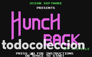 Videojuegos y consolas: Hunchback [Ocean Software Ltd] 1983 [COMMODORE 64 C64] Jon Steele,Wakelin - Edici&oacute;n Espa&ntilde;ola - - Foto 10