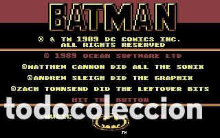 Videojuegos y consolas: Batman - The movie [Ocean Software] [1989] Erbe Software [Commodore 64 / 128 C64 C128] - Foto 5