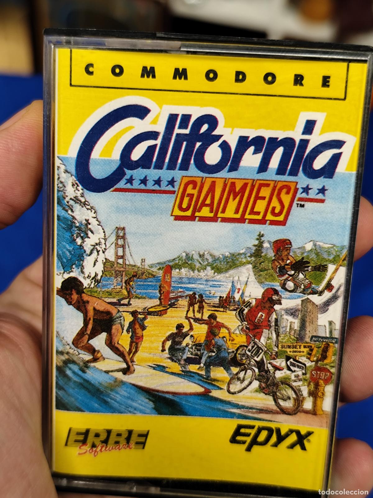 Videojuegos y consolas: CALIFORNIA GAMES. ERBE - EPYX. COMMODORE 64 C64. - Foto 1