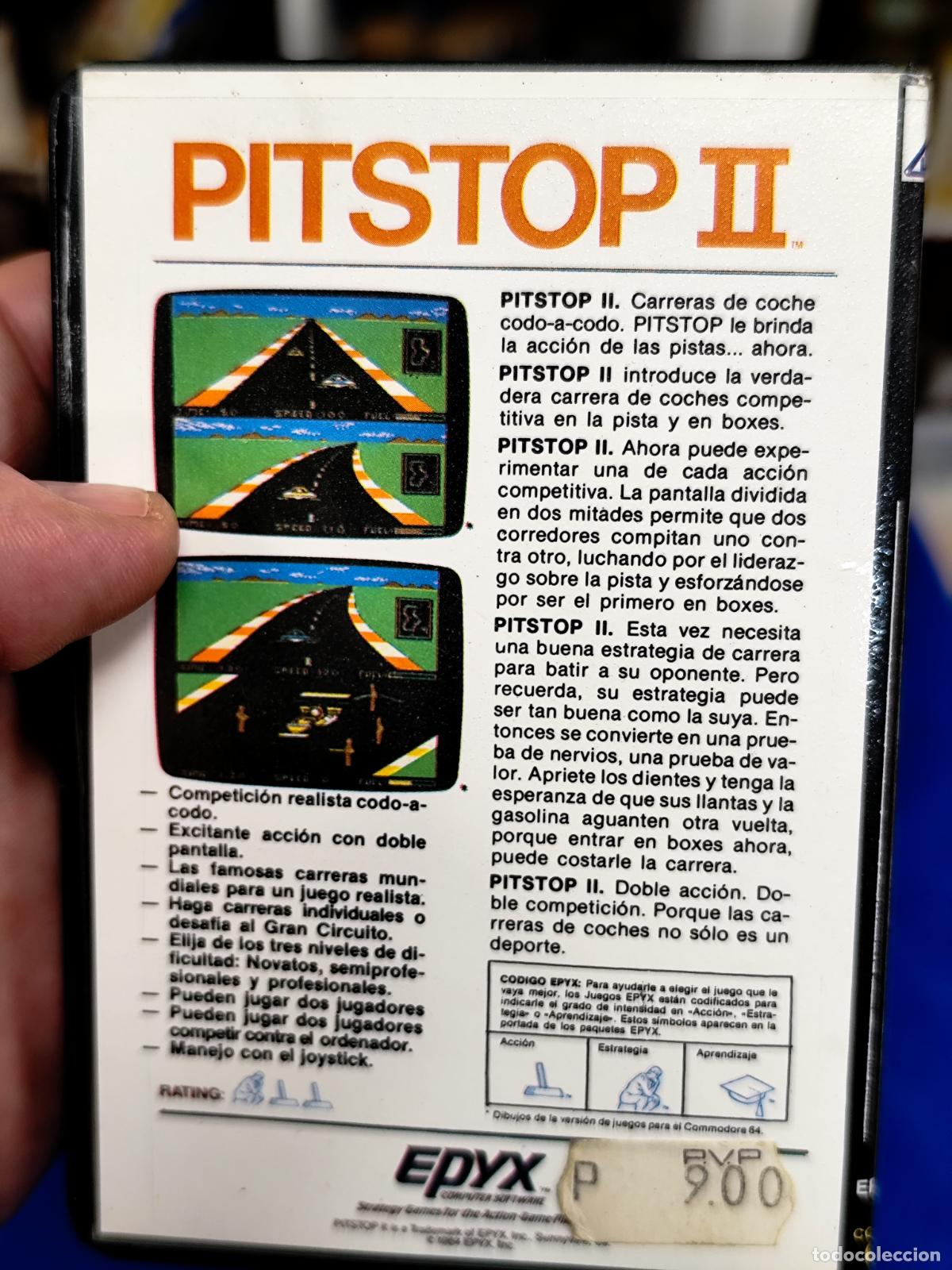 Videojuegos y consolas: commodore pitstop II - version espa&ntilde;ola - Foto 2