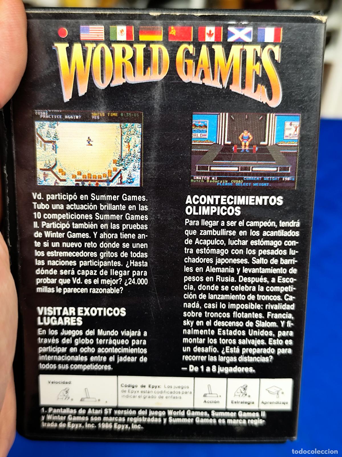 Videojuegos y consolas: commodore juego world games en estuche y en espa&ntilde;ol - Foto 2