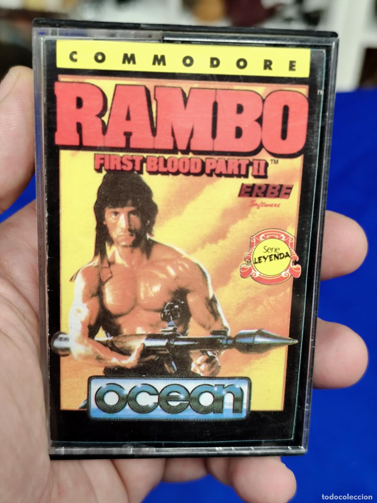 Videojuegos y consolas: Cinta / Juego para Commodore - Rambo. First Blood Part II - Ocean / Erbe - Foto 1