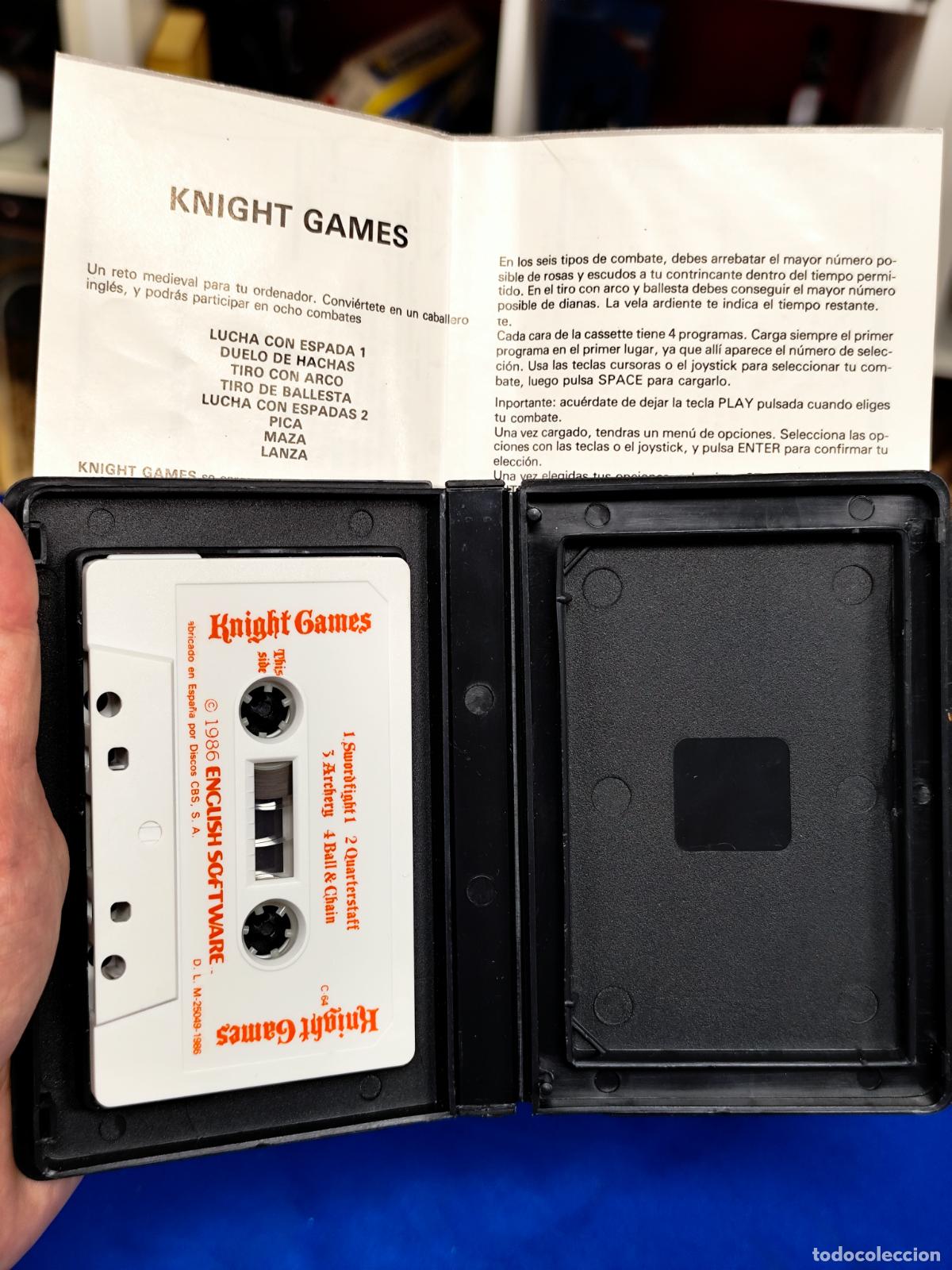 Videojuegos y consolas: KNIGHT GAMES JUEGO COMMODORE C-64 EDICI&Oacute;N ESPA&Ntilde;OLA - Foto 4