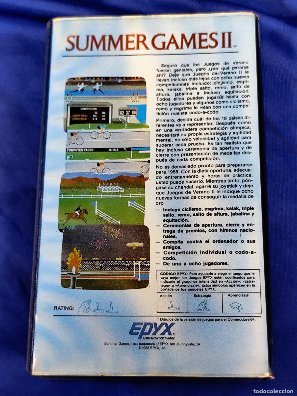 Videojuegos y consolas: antiguo juego para commodore summer games - Foto 2