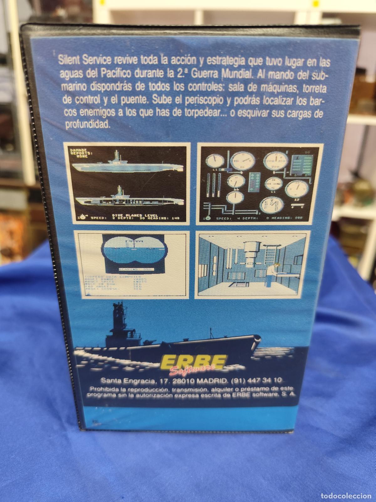Videojuegos y consolas: Silent Service [MicroProse] 1985 - Erbe Software [Commodore 64 C64] Sid Meier - Foto 2