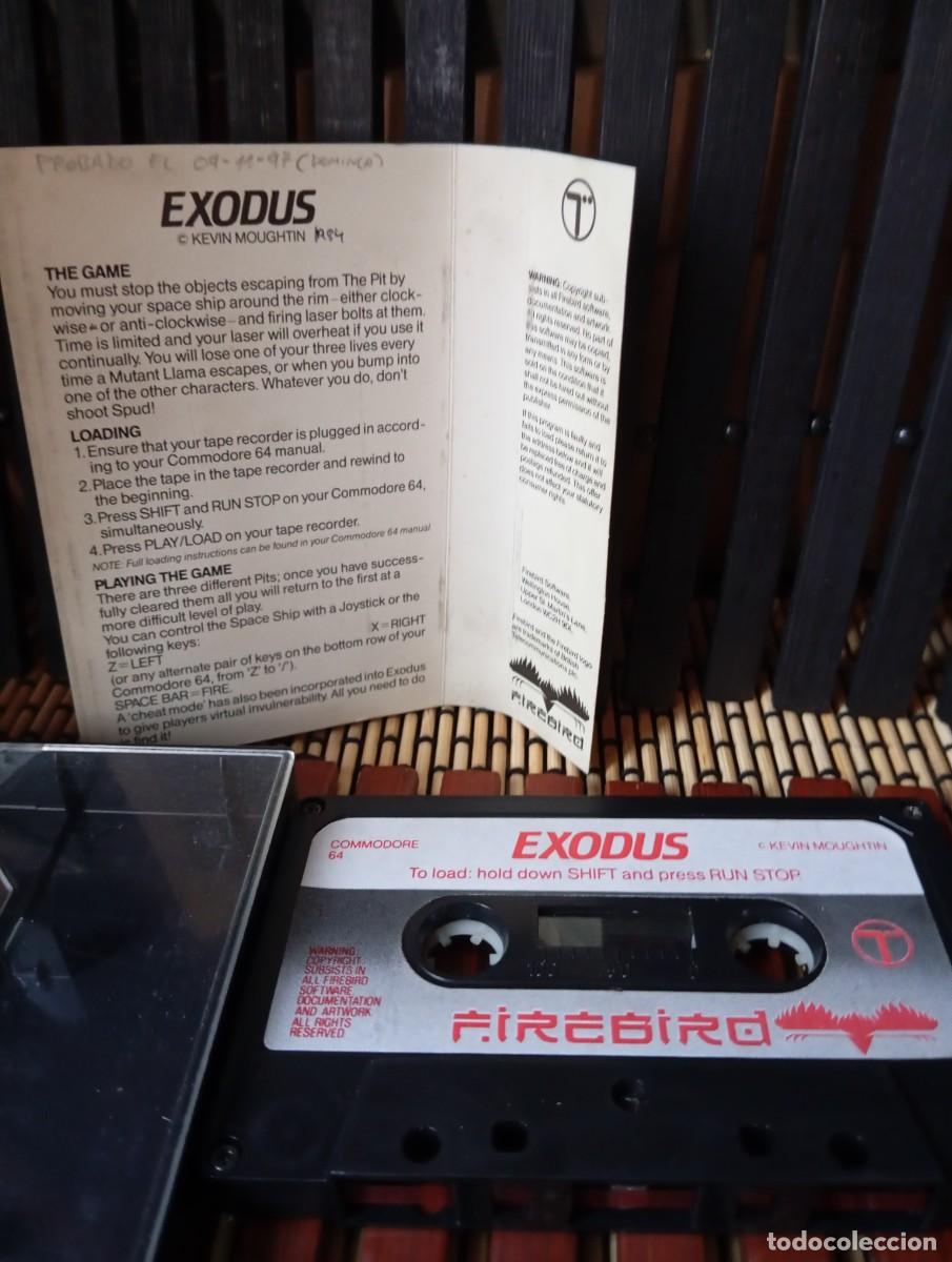 Videojuegos y consolas: Exodus Commodore 64 Cassette Firebird 1984 - Foto 3