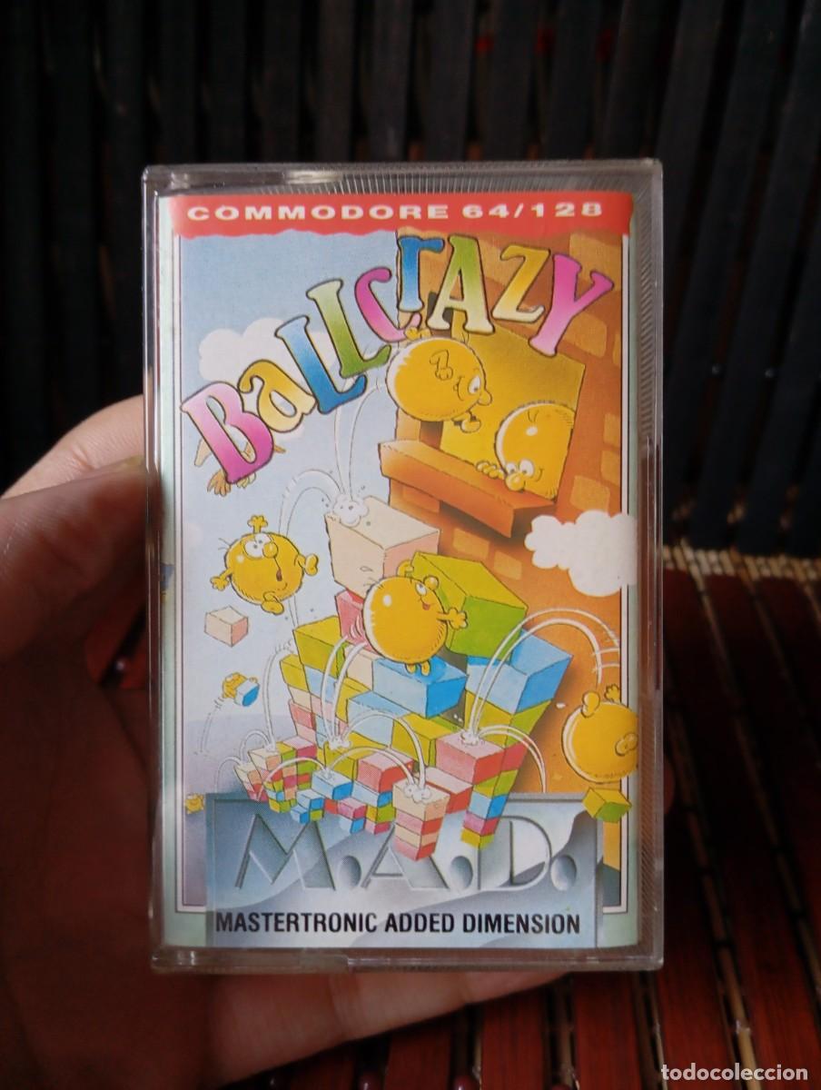Videojuegos y consolas: Ballcrazy Commodore 64 juego cassette 1987 M.A.D. - Foto 1