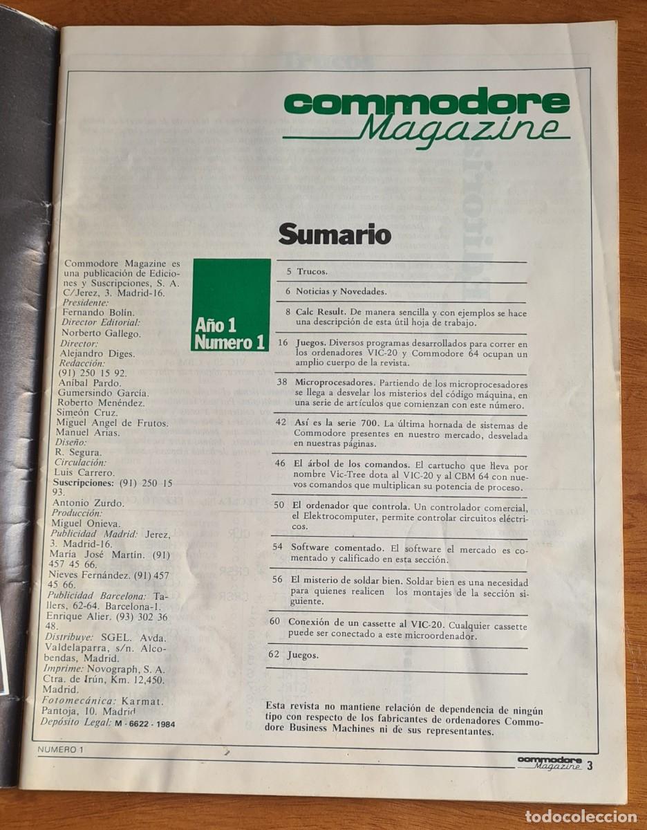 Videojuegos y consolas: Revista COMMODORE Magazine n&ordm; 1 - Marzo 1984 - Foto 2
