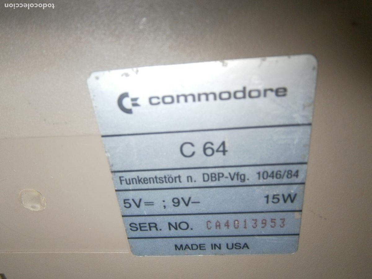 Videojuegos y consolas: ANTIGUA CONSOLA COMMODORE C 64 MADE IN USA - Foto 4