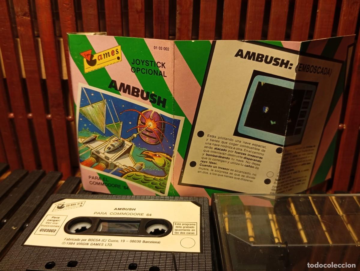 Videojuegos y consolas: Ambush Commodore 64 Cassette 1984 Virgin Games - Foto 1