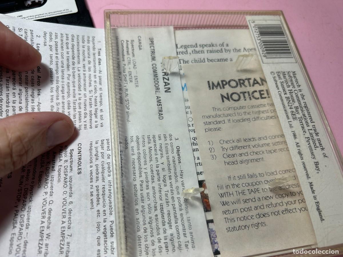 Videojuegos y consolas: TARZAN - COMMODORE 64 C64 128 - Foto 3