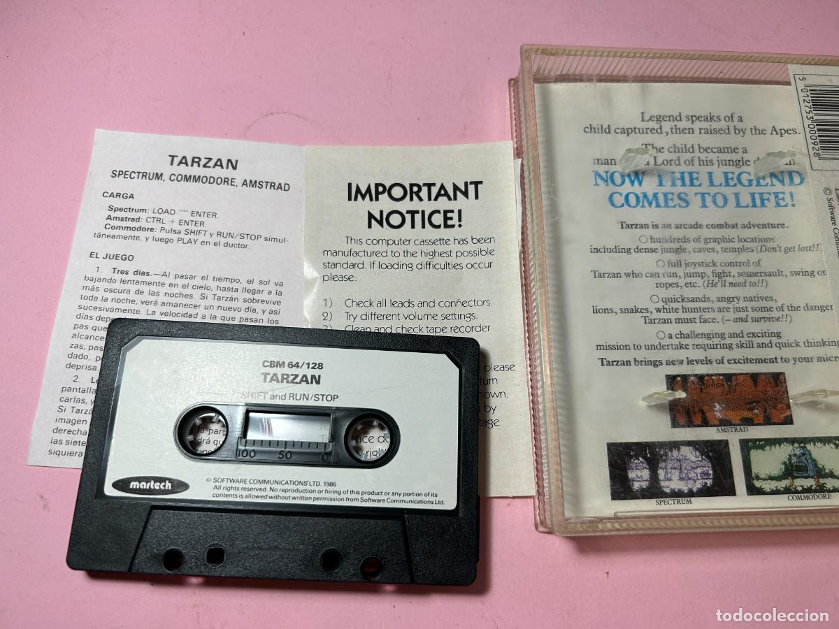 Videojuegos y consolas: TARZAN - COMMODORE 64 C64 128 - Foto 4