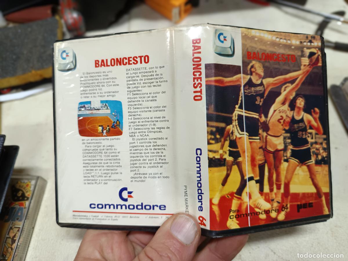 Videojuegos y consolas: JUEGO BALONCESTO (CINTA GRABADA) PARA COMMODORE 64 EN FUNDA - Foto 1