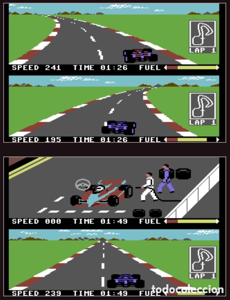 Videojuegos y consolas: PitStop II [Epyx] 1984 / 1987 - Erbe Software [Commodore 64 C64] 2 dos - Foto 11