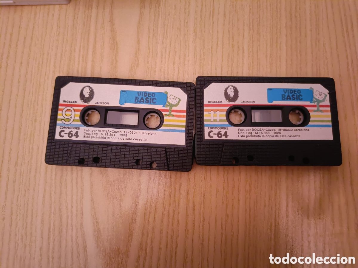 Videojuegos y consolas: LOTE 2 CINTAS - SPECTRUM - VIDEO BASIC - INGELEK JACSON - N&ordm; 9 Y 11 - - Foto 1