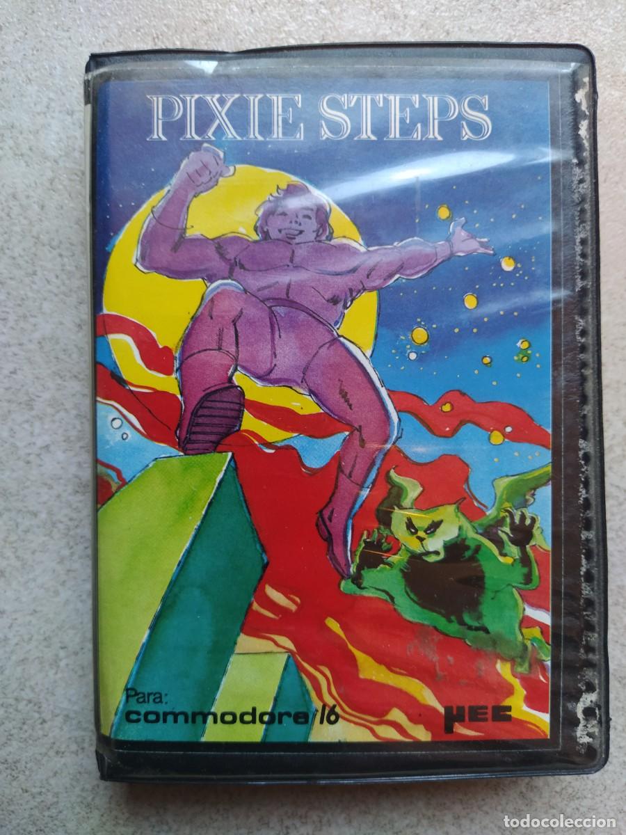 Videojuegos y consolas: PIXIE STEPS COMMODORE 64 CASSETTE ORIGINAL - Foto 1