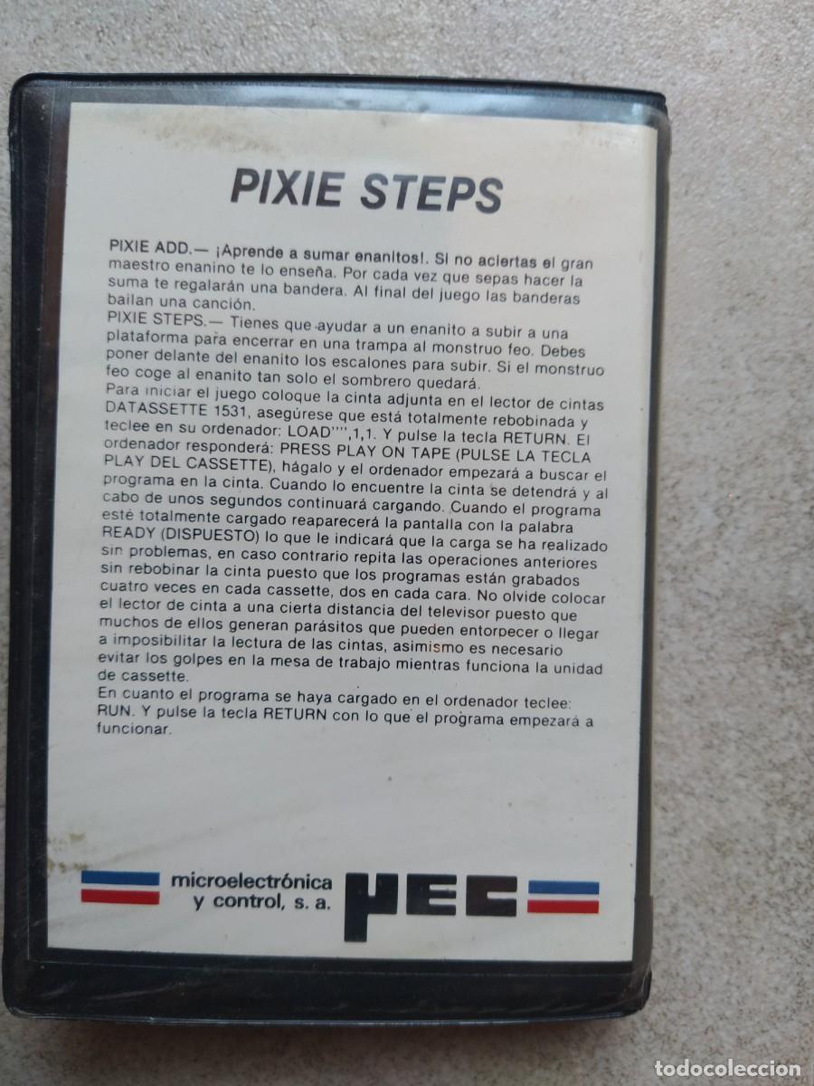 Videojuegos y consolas: PIXIE STEPS COMMODORE 64 CASSETTE ORIGINAL - Foto 2
