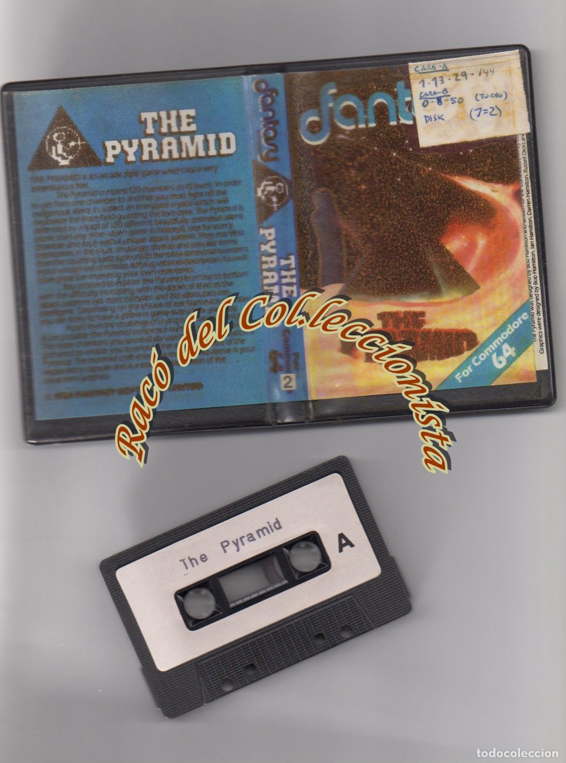 Videojuegos y consolas: COMMODORE 64 , CINTA CASETE CON JUEGO THE PYRAMID GRABADO - Foto 1