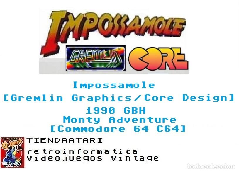 Videojuegos y consolas: Impossamole [Gremlin Graphics / Core Design 1990] GBH [Commodore 64] C64 Monty Adventure - Foto 5