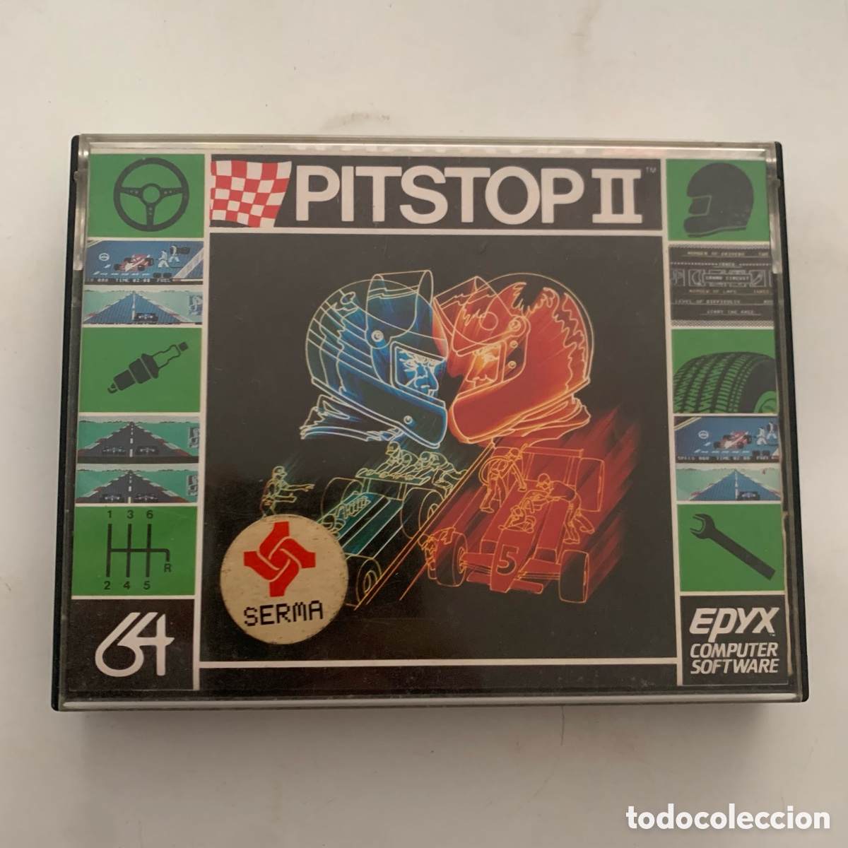 Videojuegos y consolas: JUEGO DE ORDENADOR COMMODORE 64 PITSTOP II - Foto 1