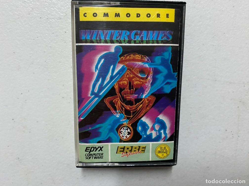 Videojuegos y consolas: WINTER GAMES de ERBE - VIDEOJUEGO COMMODORE 64 - C-64 - Foto 1