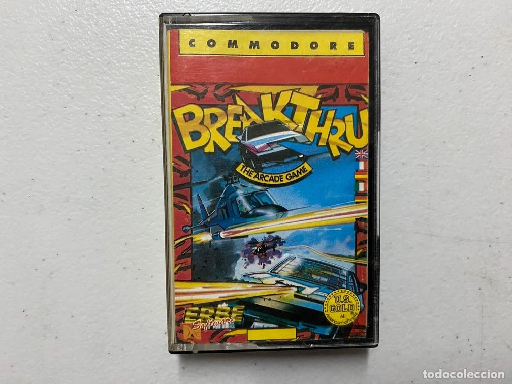 Videojuegos y consolas: BREAKTHRU de ERBE - VIDEOJUEGO COMMODORE 64 - C-64 - Foto 1