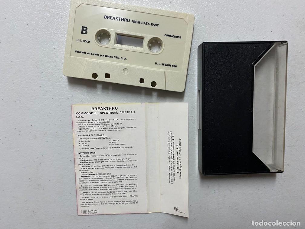 Videojuegos y consolas: BREAKTHRU de ERBE - VIDEOJUEGO COMMODORE 64 - C-64 - Foto 3