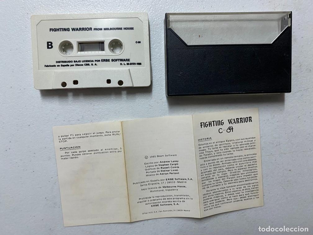 Videojuegos y consolas: FIGHTING WARRIOR - VIDEOJUEGO COMMODORE 64 - C-64 - Foto 3