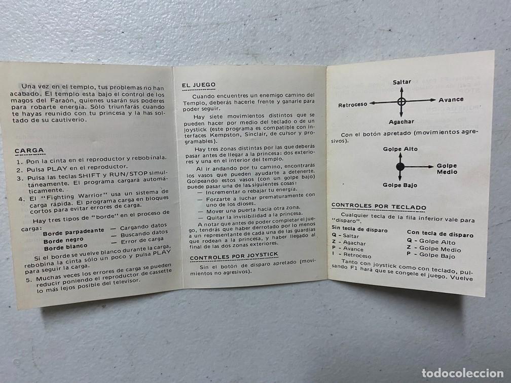 Videojuegos y consolas: FIGHTING WARRIOR - VIDEOJUEGO COMMODORE 64 - C-64 - Foto 4