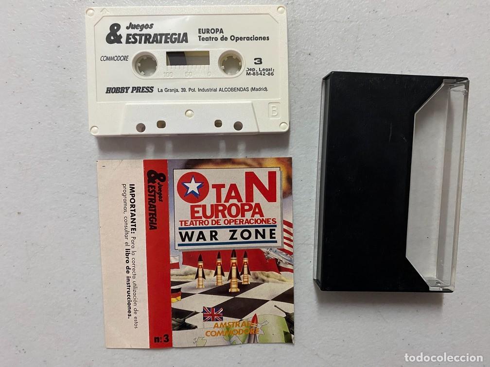 Videojuegos y consolas: OTAN EUROPA - WAR ZONE - VIDEOJUEGO COMMODORE 64 - C-64 - Foto 2