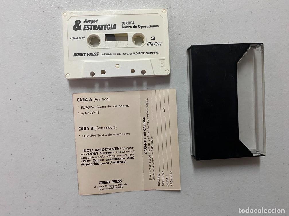 Videojuegos y consolas: OTAN EUROPA - WAR ZONE - VIDEOJUEGO COMMODORE 64 - C-64 - Foto 3