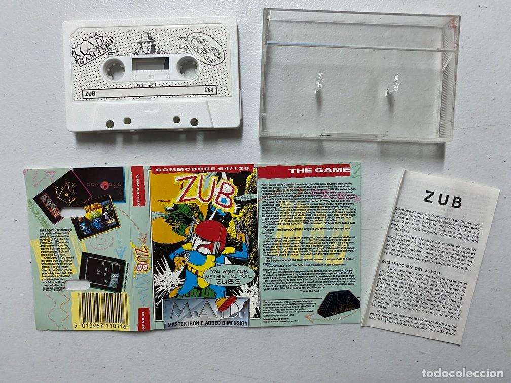 Videojuegos y consolas: ZUB - VIDEOJUEGO COMMODORE 64 - C-64 - Foto 3