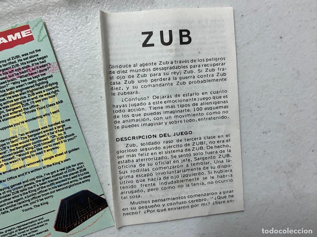 Videojuegos y consolas: ZUB - VIDEOJUEGO COMMODORE 64 - C-64 - Foto 4
