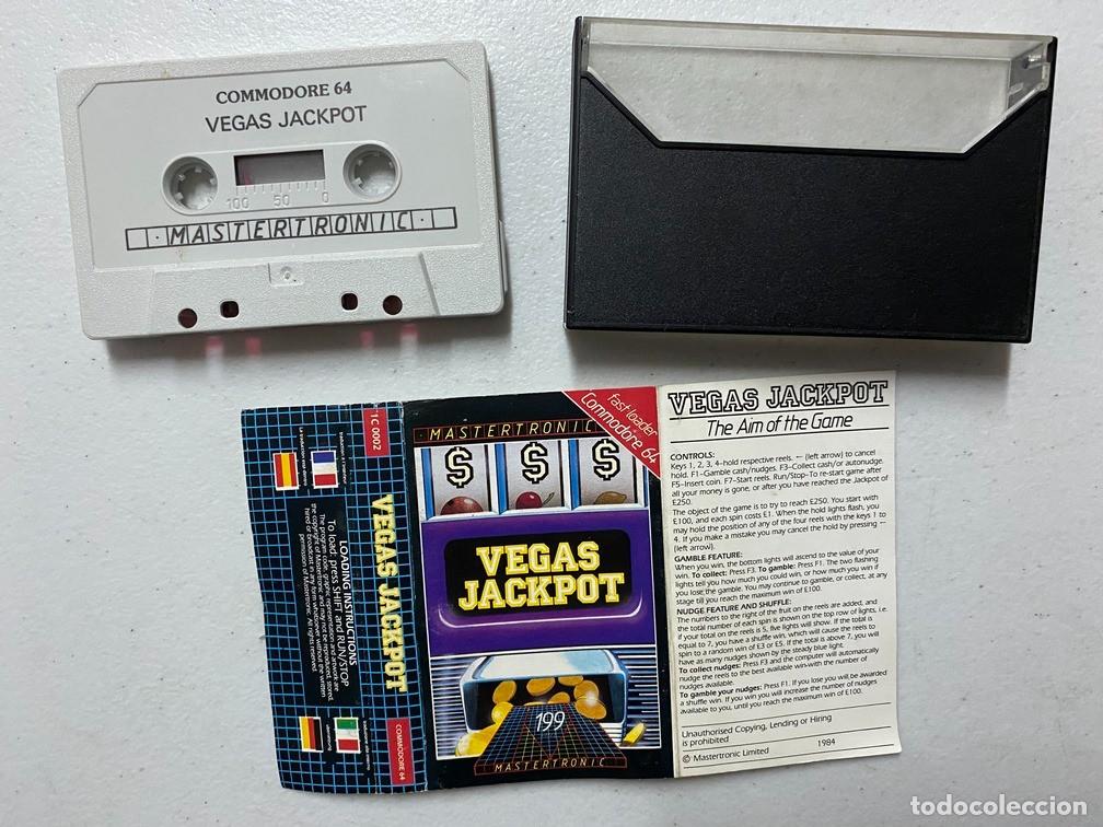 Videojuegos y consolas: VEGAS JACKPOT - VIDEOJUEGO COMMODORE 64 - C-64 - Foto 2