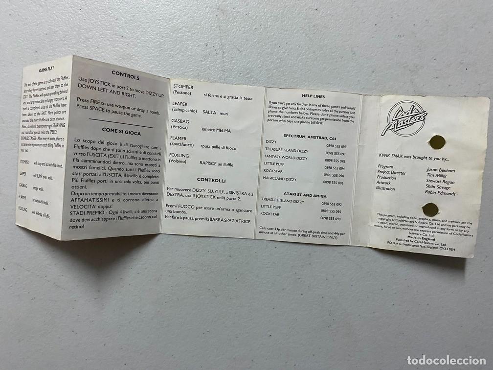 Videojuegos y consolas: KWIK SNAX - VIDEOJUEGO COMMODORE 64 - C-64 - Foto 4