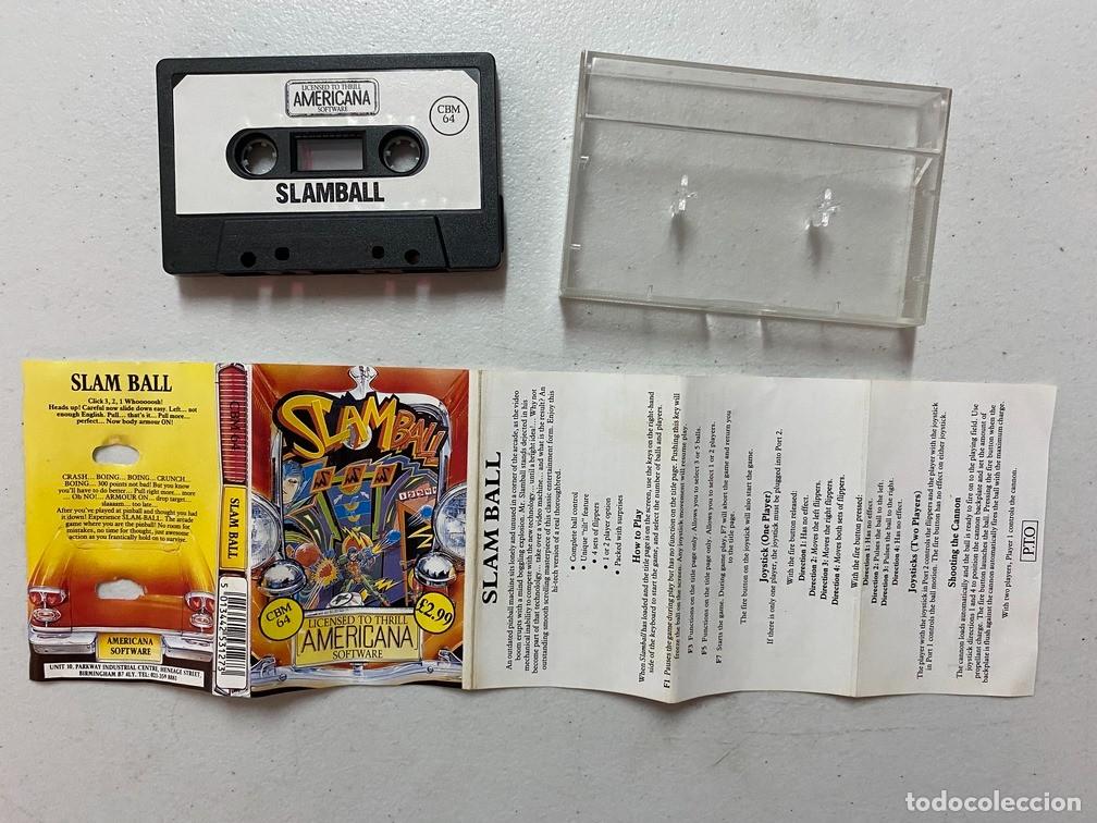 Videojuegos y consolas: SLAMBALL - VIDEOJUEGO COMMODORE 64 - C-64 - Foto 3